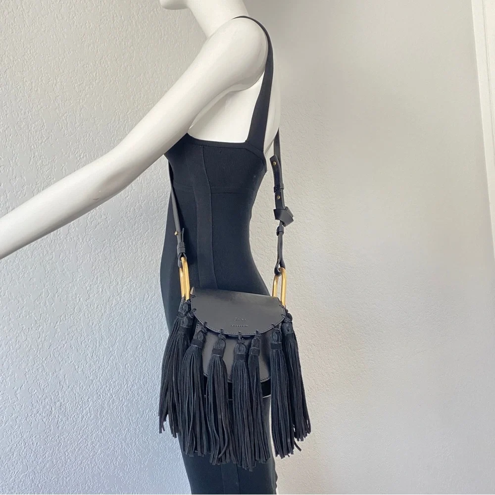 Chloe Hudson Fringe Tassel Mini bag - Picture 12 of 15